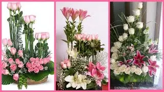 Fresh flower arrangement most beautiful bouquet collection home decoration