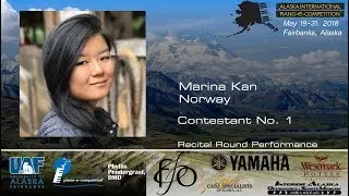 Marina Kan, Norway, First Round, Alaska International Piano-e-Competition 2018