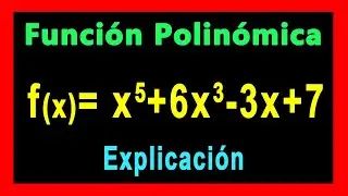 ✅👉 Que es una Funcion Polinomial o Polinomica