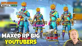 😤 Big Youtubers Maxed C1S2 ROYAL PASS IN BGMI GameXpro - Kinganbru - BandookBaaz - Cyber - Legend X