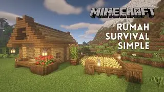 Minecraft : Tutorial Cara Membuat Rumah Survival Simple