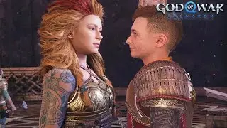 Atreus meets Thor's Daughter Thrud (God of War Ragnarok)