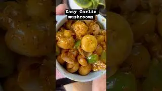 Garlic mushroom recipe #mushroom #shorts