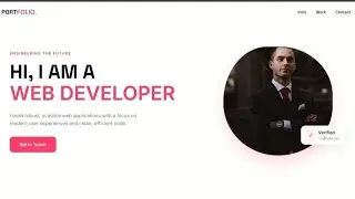 Modern Web Developer Portfolio Websites Design | HTML CSS Portfolio UI 🔥