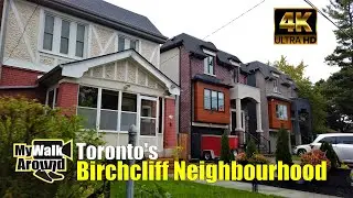 Toronto's Birchcliff neighbourhood - shops on Kingston Rd & residential streets! (narrated walk)