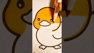 Cute Duck Colouring ASMR #shorts