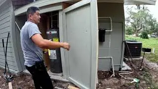 Why build a water heater enclosure? BECAUSE MOVE THE WATER HEATER FROM INSIDE TO OUTDOOR