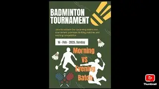 Johnson Rex VS Ganesh Biritto doubles shuttle Badminton Games