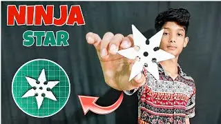 How to make Ninja Star with cardboard | Ninja Star | Ninja throwing star | Shuriken
