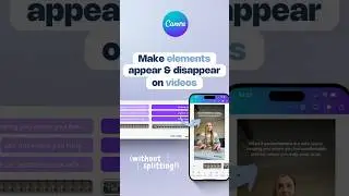 Отображение элементов без разделения клипов | Советы по редактированию видео в Canva