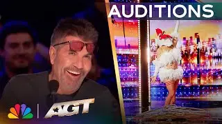A Hula Hooping Chicken?! Simon Cowell Completely LOSES IT Over Goldie Hen&rsquo;s Audition! | AGT 2025
