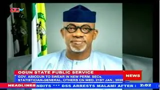 Gov. Abiodun To Swear In New Permanent Secretaries
