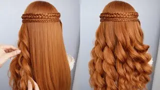 Easy Waterfall Braid Half Up Half Down | Wedding Guest & Prom Hairstyle