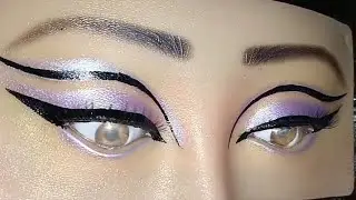 Purple Cut Crease Eyes Makeup Tutorial ||Quick and Simple Step By Step 