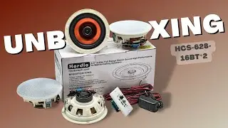 Herdio 6.5'' Bluetooth in Wall in Ceiling Speakers 600W 2-Way Flush Mount Speakers (2Pairs)