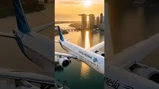 🌅 &ldquo;Garuda Indonesia Boeing 777 Soars Over Singapore in Stunning 8K Drone Documentary Footage&rdquo; ✈️