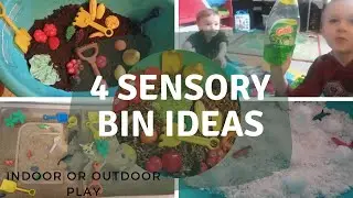 Sensory Play for Toddlers | 4 Sensory Bin Ideas | Agnes Grabinski