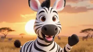 Zippy the Happy Zebra  | Fun Jungle Song & Story for Kids
