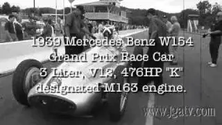 W154, 1939 Mercedes Grand Prix Racecar at Lime Rock Park Extended