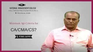 What is the Minimum Age criteria for CA/CMA/CS Courses?