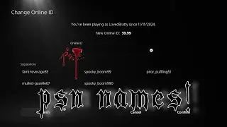PSN Names Not Taken December 2025 🖤