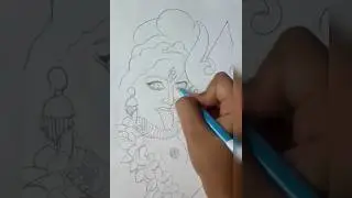mahakali pencil drawing...#makali #kali #shortvideo