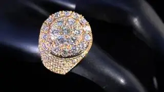 Royal Dome Men's Custom Diamond Pinky Ring | Treasures Jewelry