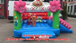 TUTORIAL: Anleitung zum Abbau von kleinen Hüpfburgen, Aufbau Springburg, Luftburg, Hüpfburg