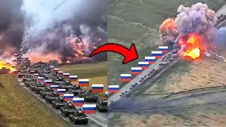 Magyar Birds Ruthlessly Destroy russian and North Korean ARMORED CONVOYS. Winter Collection 2025