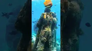 Underwater Statue in Indonesia