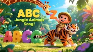 ABC Jungle Animals Song 🐒 | Learn Letters A-Z with Animal Sounds! | Fun Kids Songs & Nursery Rhymes