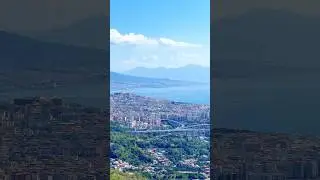Beautiful Vacation spot near the volcanic Mt. Vesuvius ⛰️🌸😍#italy #naples #travel #shorts