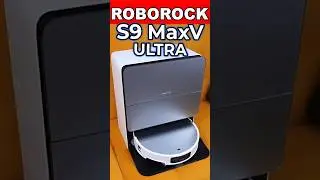 Roborock S9 MaxV Ultra - СКЛАДНОЙ ЛИДАР, ПНЕВМА, 22000Па и 80&deg;C 🔥 #roborock #s9maxvultra #shorts
