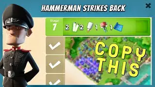 HAMMERMAN&rsquo;s fleet - today&rsquo;s STAGE 7 😳 NO blue statues used // BOOM BEACH gameplay/strategy/tips