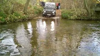 allradfun ardennentour 08.11.2009 Wasserdurchfahrt 1