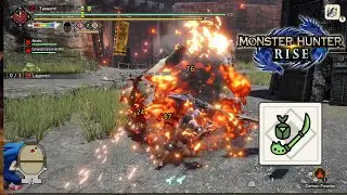 Monster Hunter Rise - Free Sticker Set - Event Quest: The Tiniest Snowbaron! (Solo Insect Glaive)