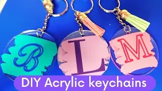 EASY Acrylic keychains !start to finish with a silhouette,