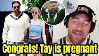 Travis Kelces Shocked REACTION as Jason drops a bombshell about Taylor Swift's Pregnancy