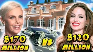 Charlize Theron VS Angelina Jolie - Lifestyle War 2023 | Net Worth,Rich Life,Spending Millions