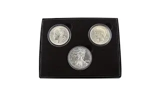Silver Dollars of the 20th Century  Set of 3