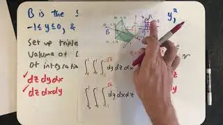 Setting up a triple integral to find a volume