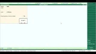 Tally ERP 9 2025 CREATE STOCK GROUP