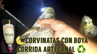 🌜Corvinatas con boya corrida artesanal♻️.