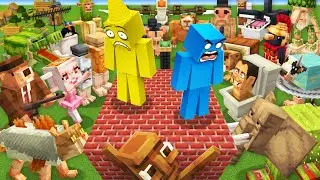 Build To Survive Brainrots in Minecraft!