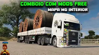 ⭕ETS2-1.57 - MULTIPLAYER COM INSCRITOS MODS FREE  - MAPA MG INTERIOR