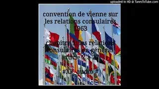 convention de vienne sur les relations consulaire_chap1_les relations consulaires en g&eacute;n&eacute;ral_XK_au