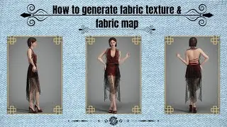 How to generate fabric texture and fabric map in CLO 3D // TUTORIAL