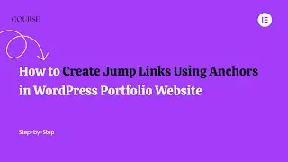 How to Create Jump Links Using Anchors in WordPress Portfolio Website (Step by Step Guide)
