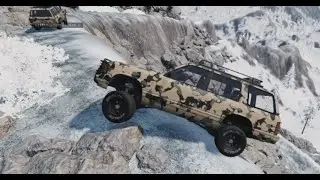 BeamNG.drive (DIFFICULT SNOW ROAD) FUNNY HD VIDEO  #grandtheftautov #beamngdrive