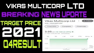 #VIKAS MULTICORP VIKAS LIFE CARE SHARE NEWS TARGET PRICE
